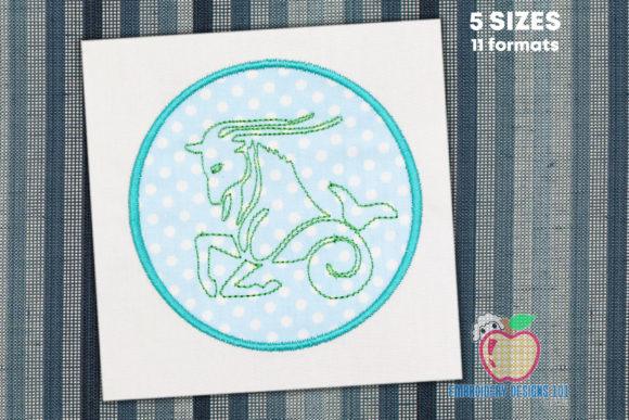 Capricorn Astrological Sign Applique Review