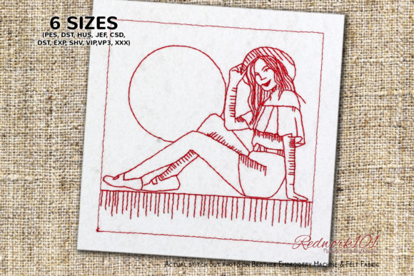 Review: Woman Sitting on Wall Lineart for Holiday Gifts