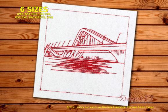 Reviewing Sheikh Zayed Bridge Lineart for Embroidery