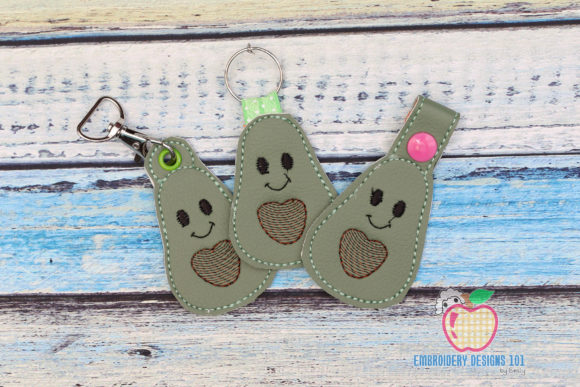 Reviewing the Cartoon Avocado ITH Keyfob for Etsy